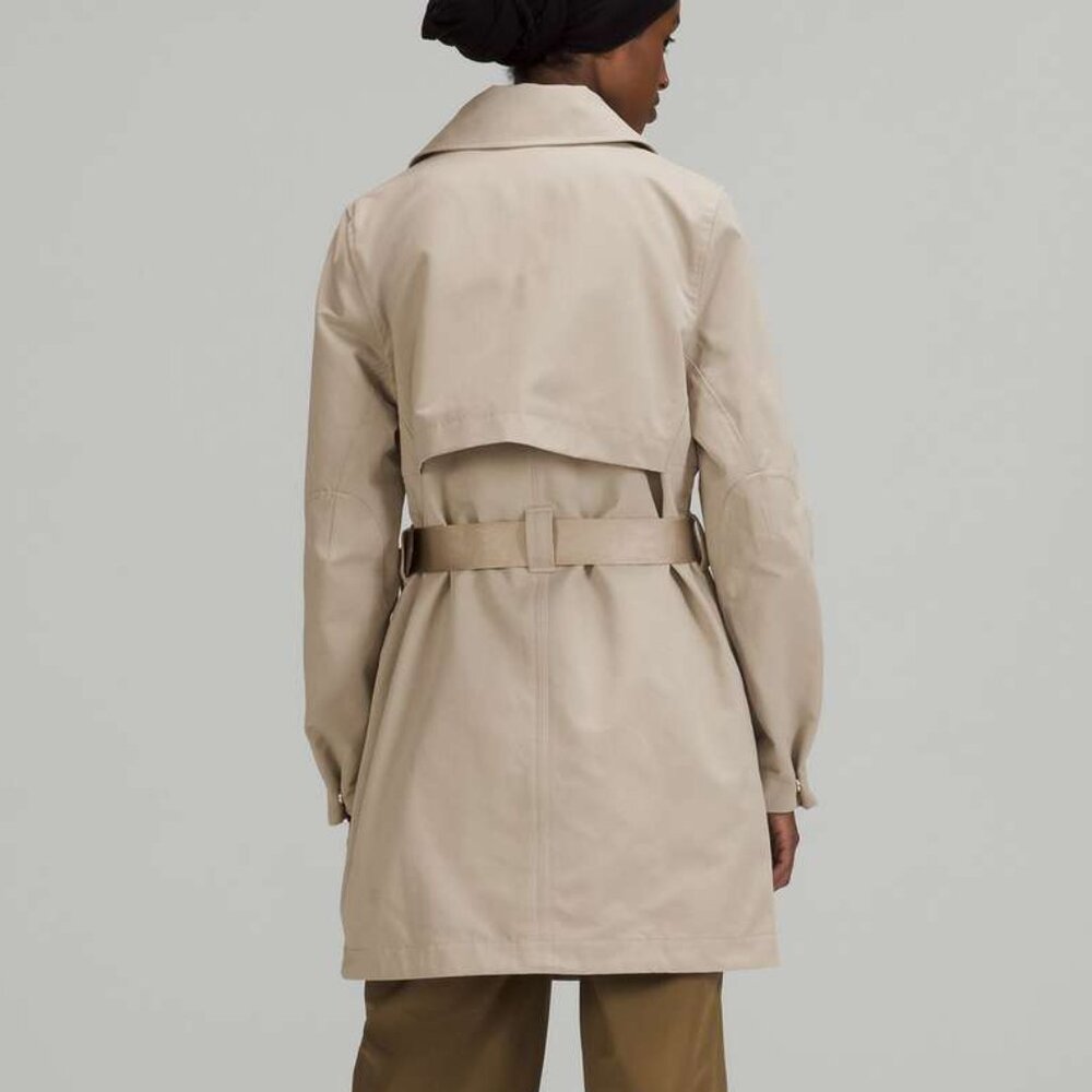 Lululemon Always There Short Trench Coat Raw Linen - Picture 2 of 14